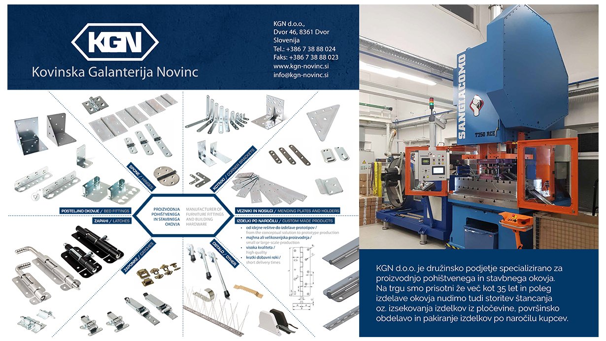 KGN d.o.o. - KGN d.o.o. je družinsko podjetje specializirano za proizvodnjo pohištvenega in stavbnega okovja.